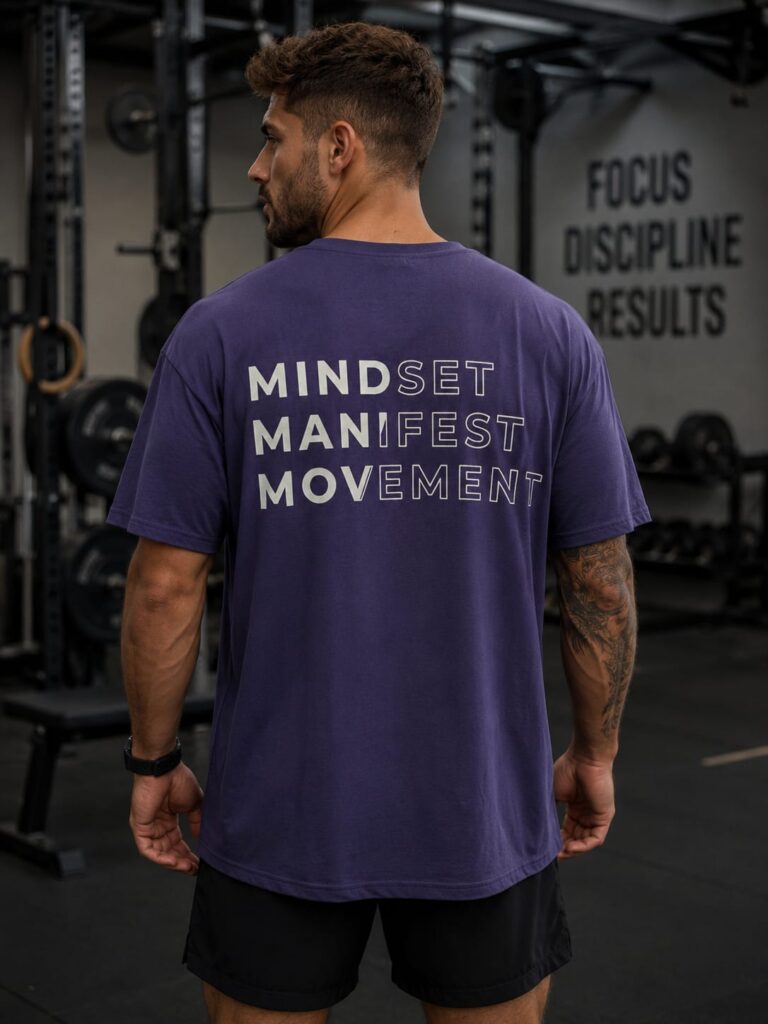Mindset Manifest Movement Oversized T-Shirt